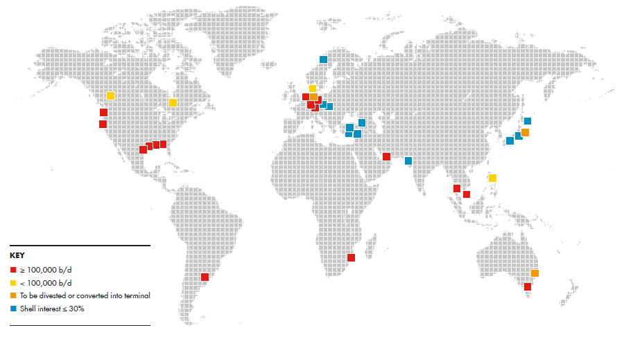 Refinery portfolio (world map)