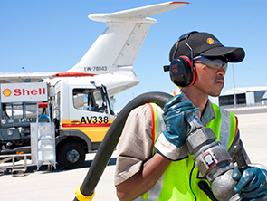 On average, Shell Aviation refuels a plane every 12 seconds. (photo)