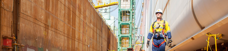 The massive hull of Shell’s Prelude Floating LNG under construction in a Korean dry dock. (photo)
