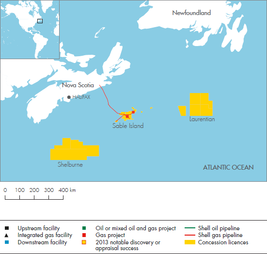 Nova Scotia and Newfoundland (detailed map)