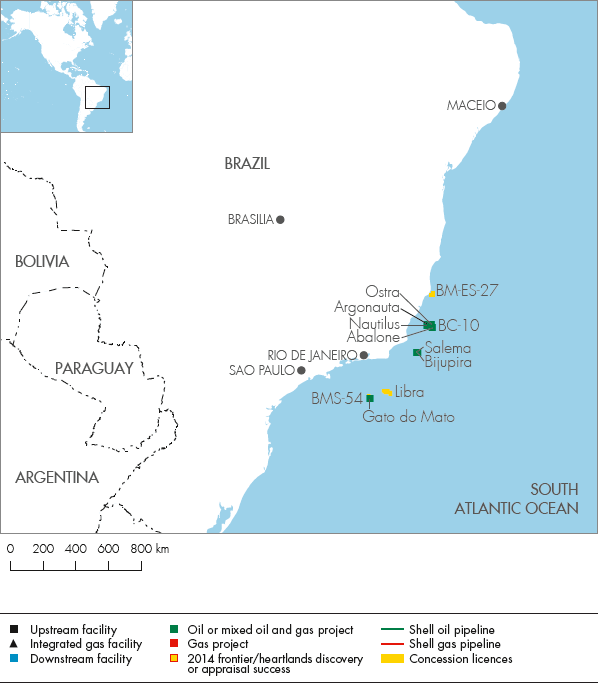 Brazil (detailed map)