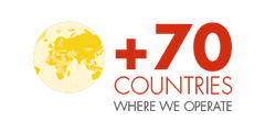 +70 countries where we operate