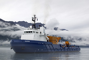 The Nanuq, one of Shell’s ice-class oil-spill response vessels. (photo)