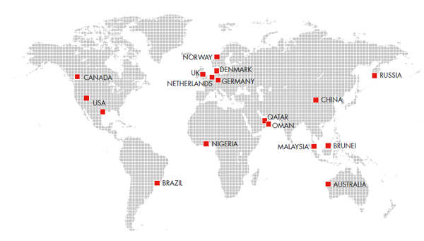 Major reserves additions 2007-2011 (world map)