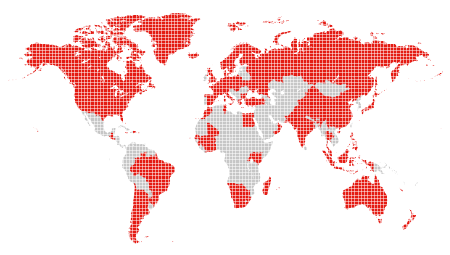 Countries with Shell retail branded presence (world map)