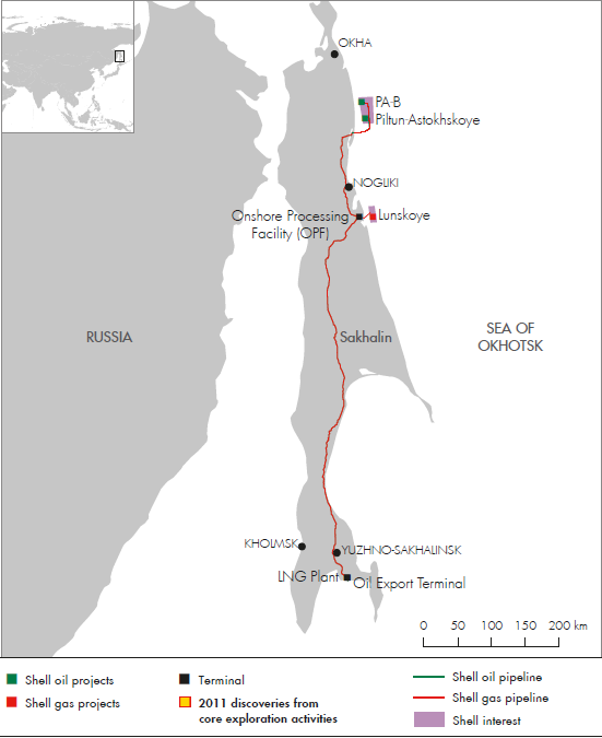 Russia – Sakhalin (detailed map)