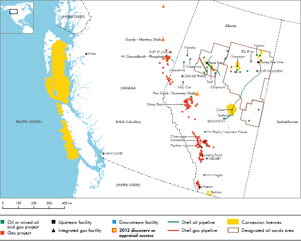 Alberta and British Columbia (detailed map)