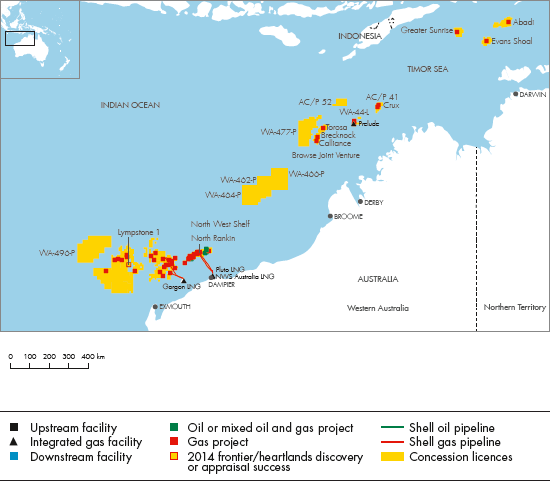 West Australia and Indonesia (detailed map)