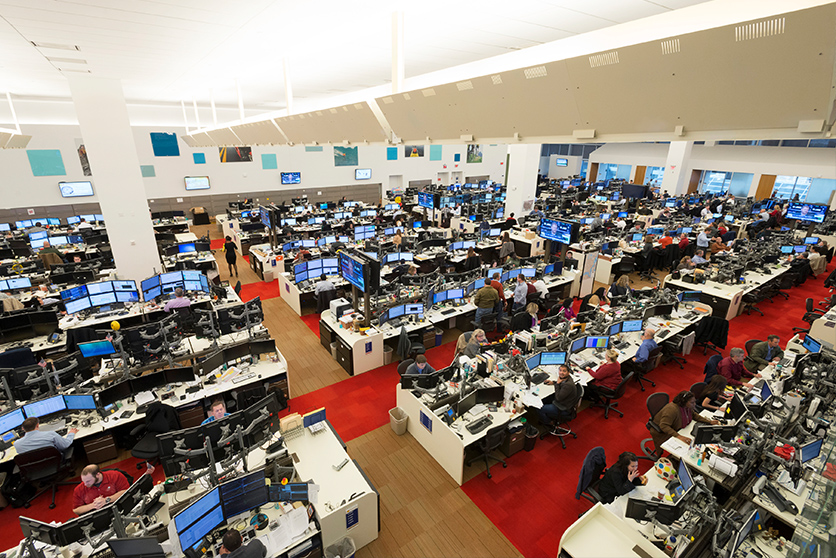 Trade floor at Shell Energy, North America (photo)