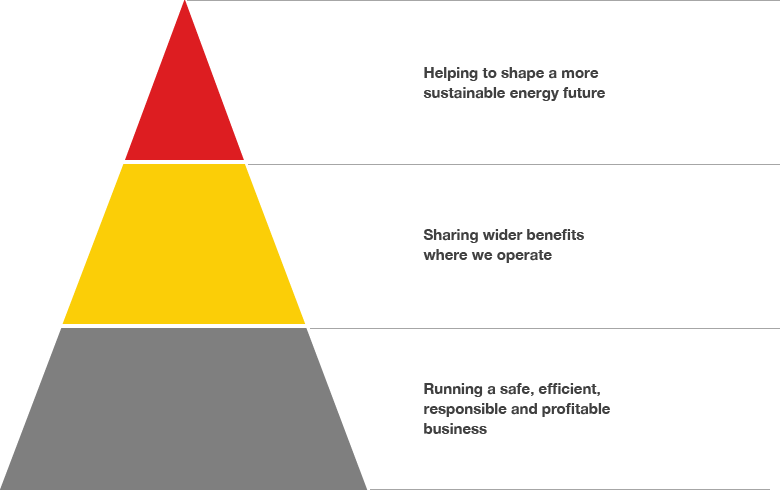 Pyramid on integrating sustainability (graph)