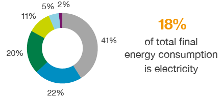 Electricity generation (pie chart)