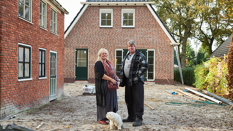 Frits and Ada Indri had their house rebuilt in a sustainable earthquake proof way (photo)