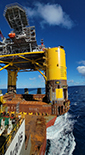 Vito offshore production facility being transported across the sea (photo)