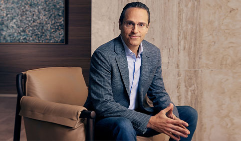 Portrait of Shell CEO Wael Sawan (photo)