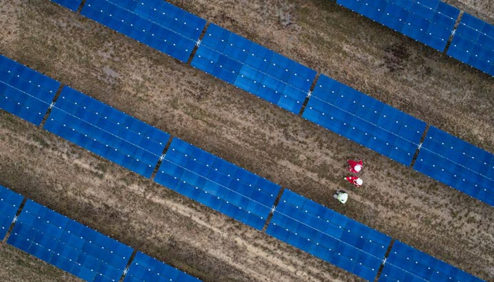 Silicon Ranch solar farm, Tennessee, USA (photo)